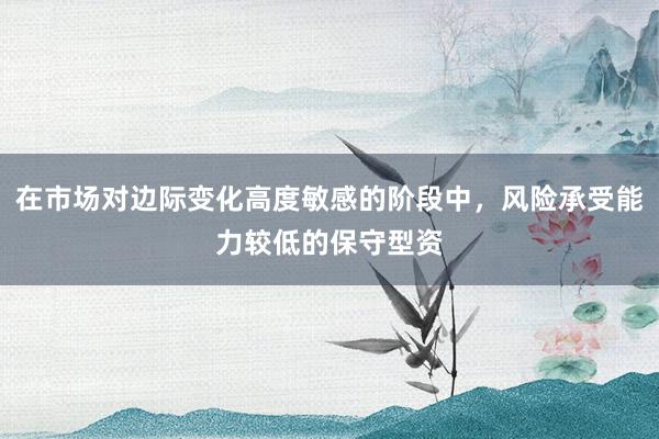 在市场对边际变化高度敏感的阶段中，风险承受能力较低的保守型资