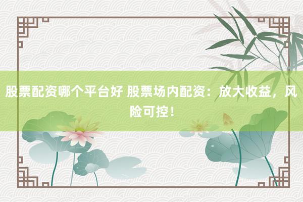 股票配资哪个平台好 股票场内配资：放大收益，风险可控！